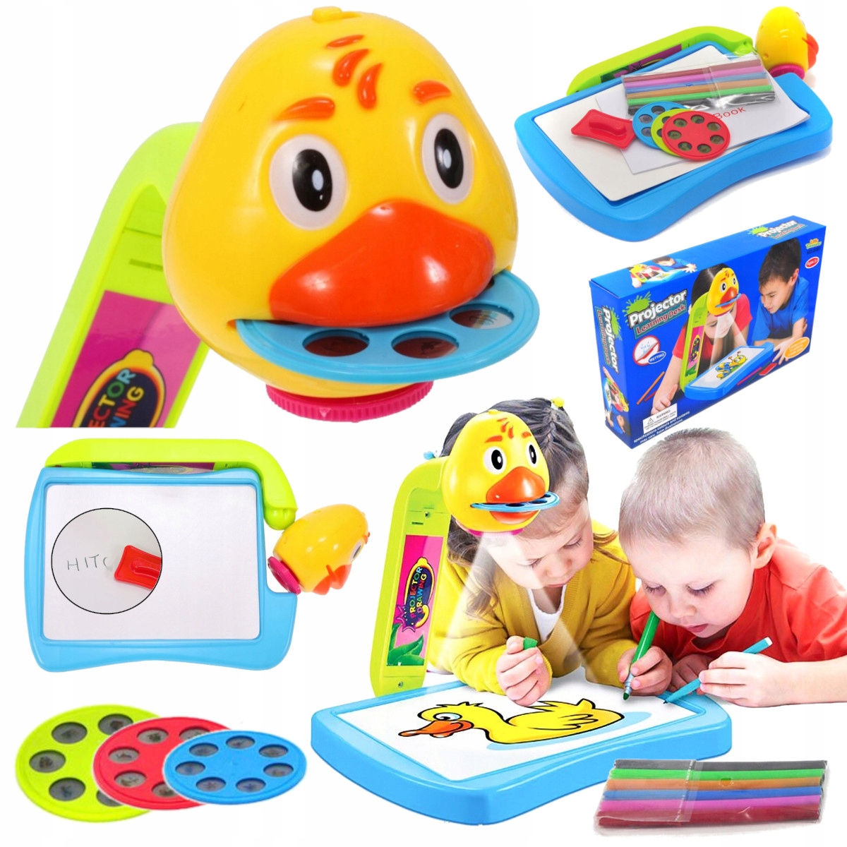 PROJEKTOR RZUTNIK DO NAUKI RYSOWANIA MALOWANIA KREATYWNY DLA DZIECI MAZAKI