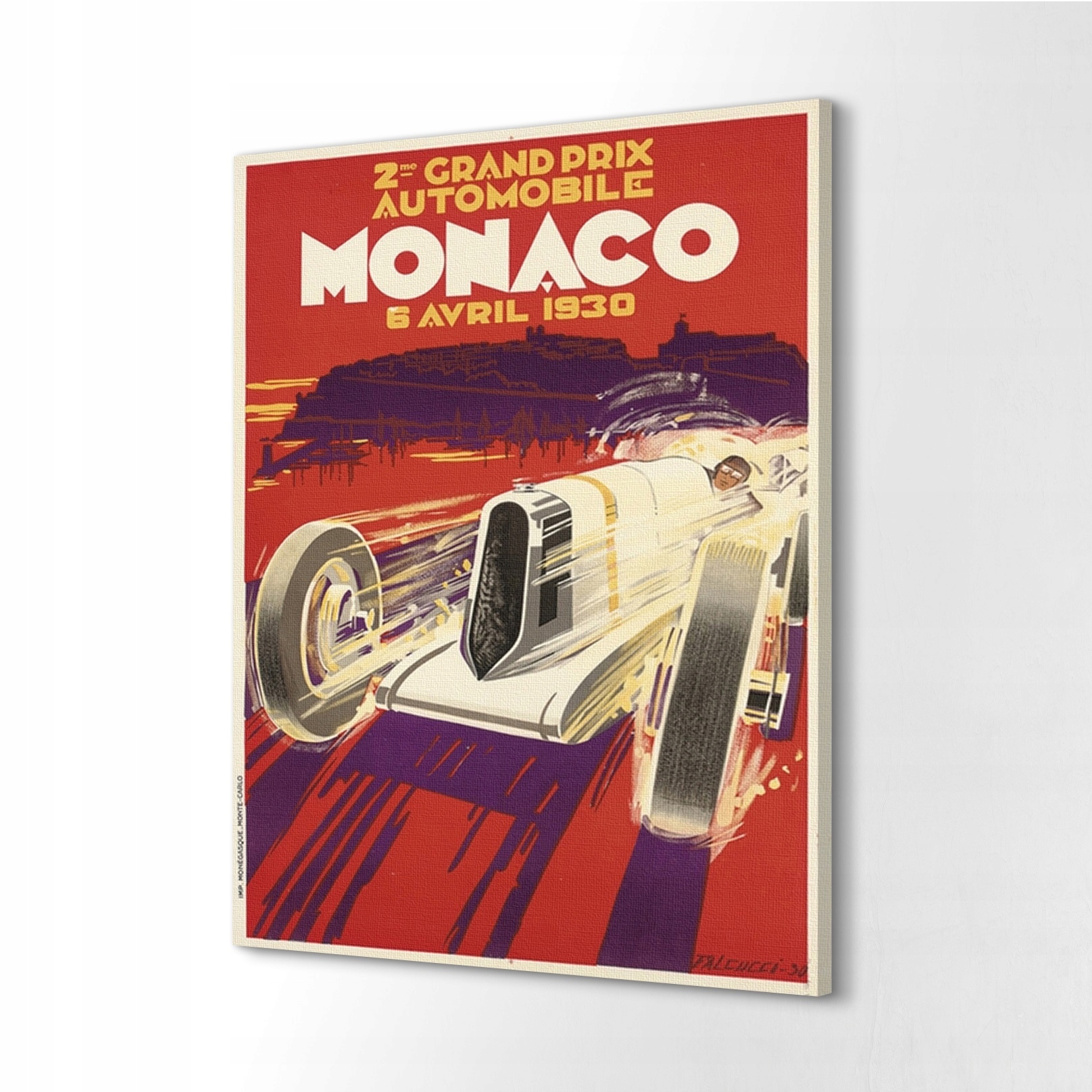 Obrazy vytištěné na plátně 60x80 Grand Prix Monako