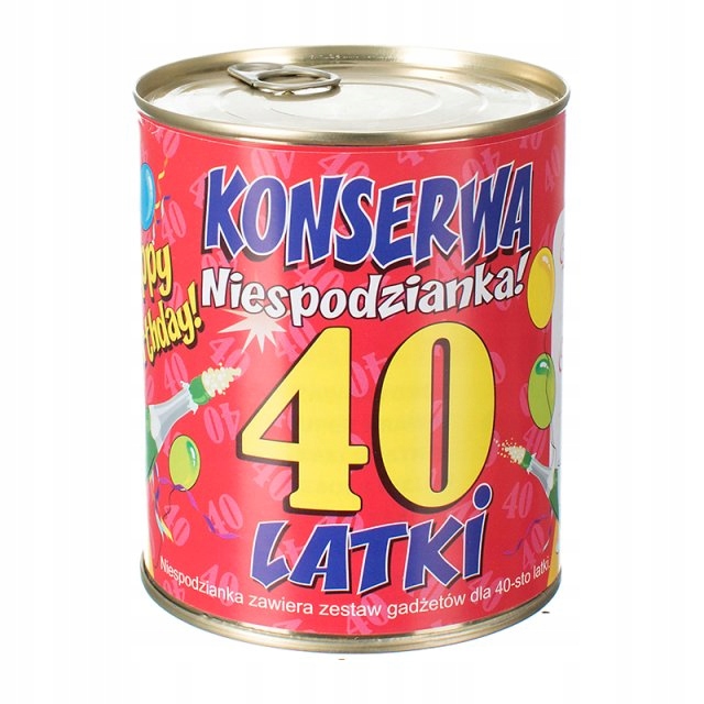 

śmieszny Konserwa na 40 urodziny Kobiety