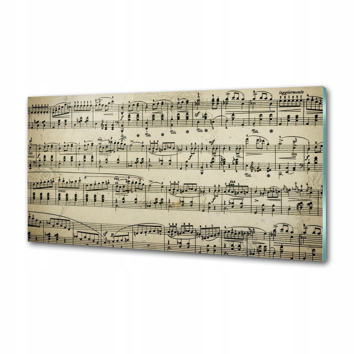 Panel lacobel Noty na päťlinke 120 x 60 cm Lepidlo