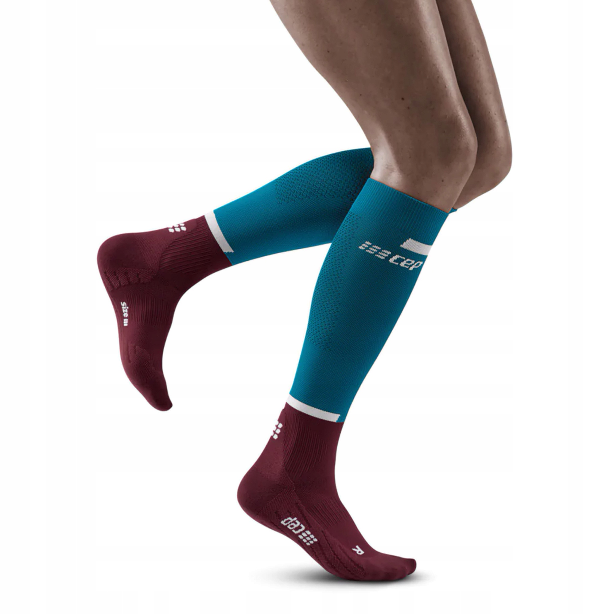 Damskie długie skarpety kompresyjne Cep 4.0 Podkolanówki do biegania II
