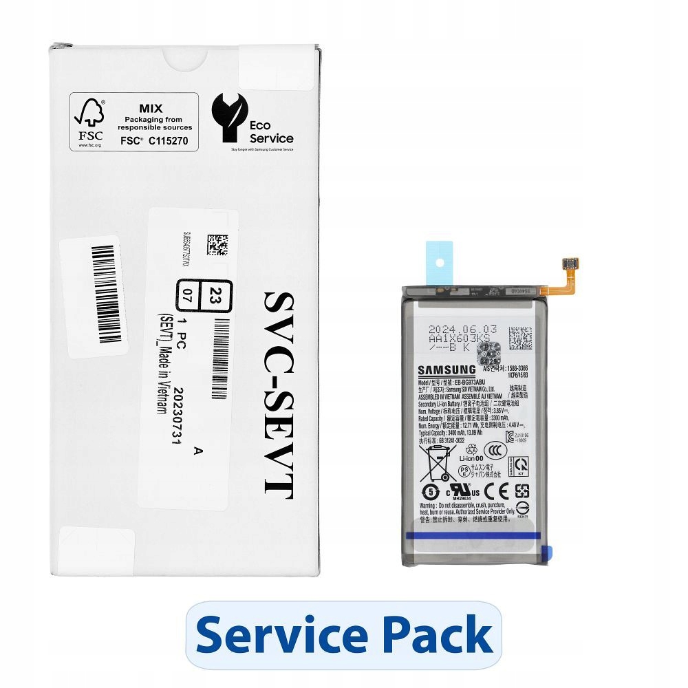 ServicePack Baterie EB-BG973ABU pro Samsung S10 G973 GH82-18826A