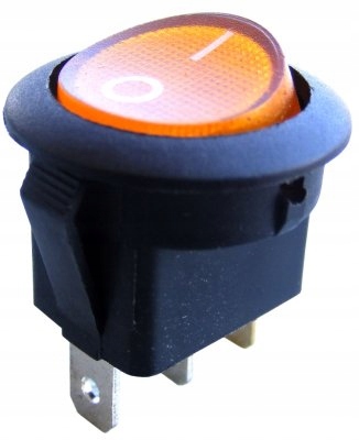 

Przełącznik okrągły podświetla 20A 12V DC żółty