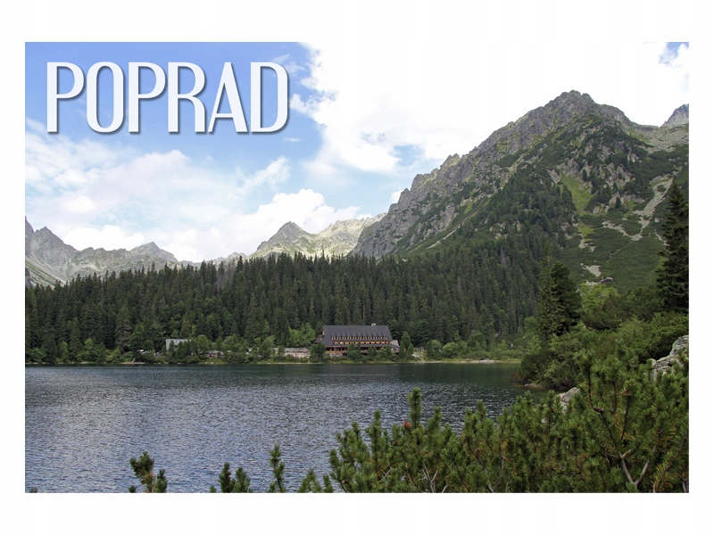 

Poprad Słowacja Jezioro Magnes na lodówkę
