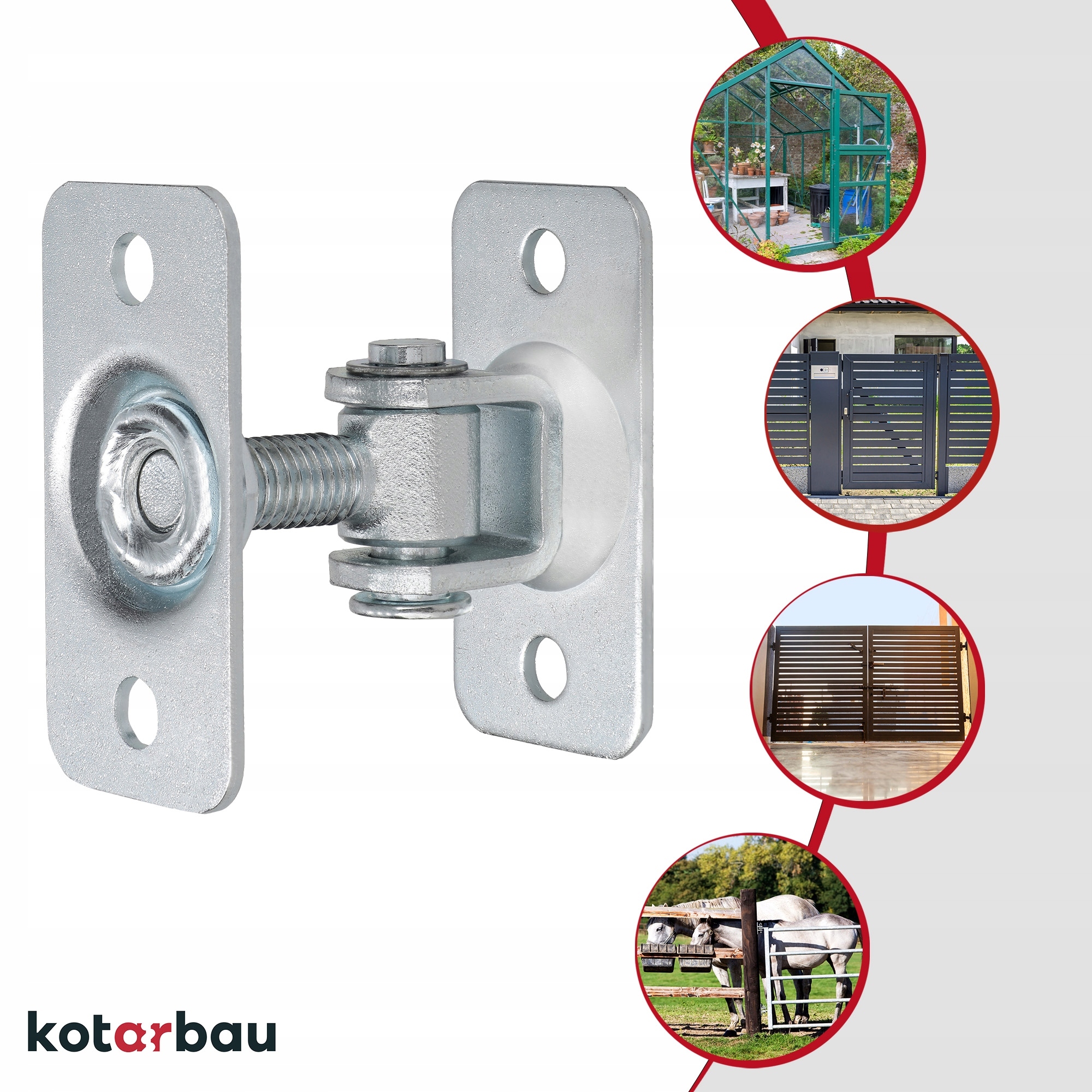 ZESTAW 2X ZAWIAS DWUSTRONNY M12 REGULOWANY PŁYTKA PRZYKRĘCANY BRAM FURTEK Gwint metryczny M 12