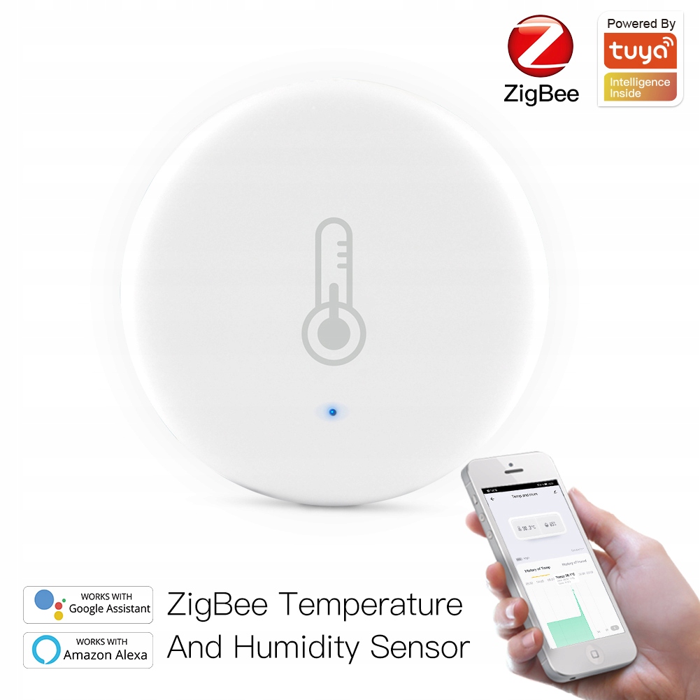 

Czujnik temperatury i wilgotności ZigBee Tuya