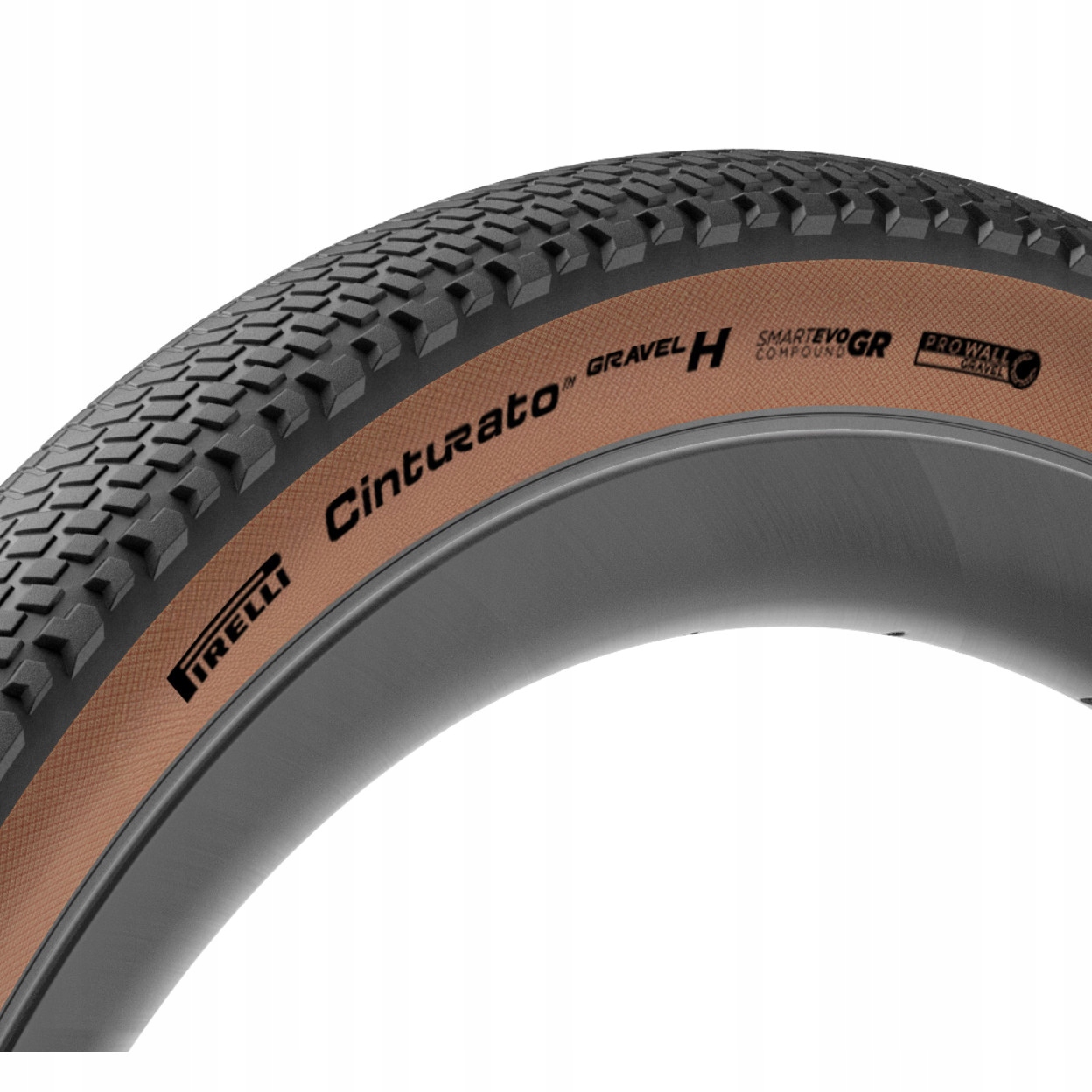 Plášť na kolo Pirelli Cinturato Gravel H Classic Hp 700x40c Tlr černo-hnědá