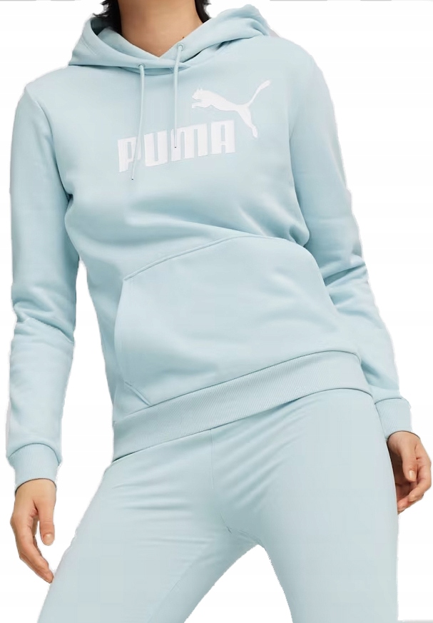 Sportowa Bluza Damska Kangurka Dresowa Z Kapturem Puma Ess Logo Hoodie S