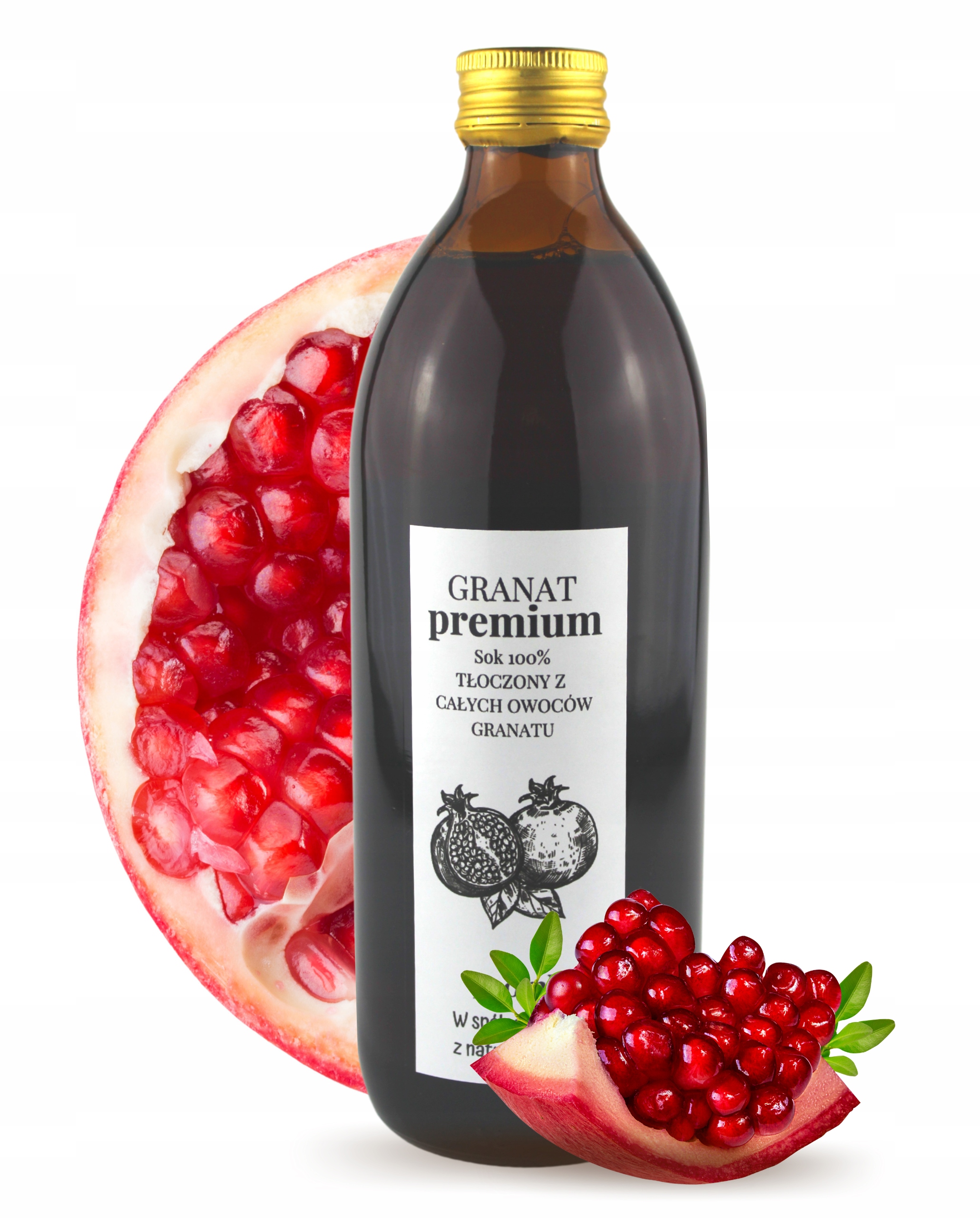 

Sok Tłoczony Premium Granat 100% 500ML