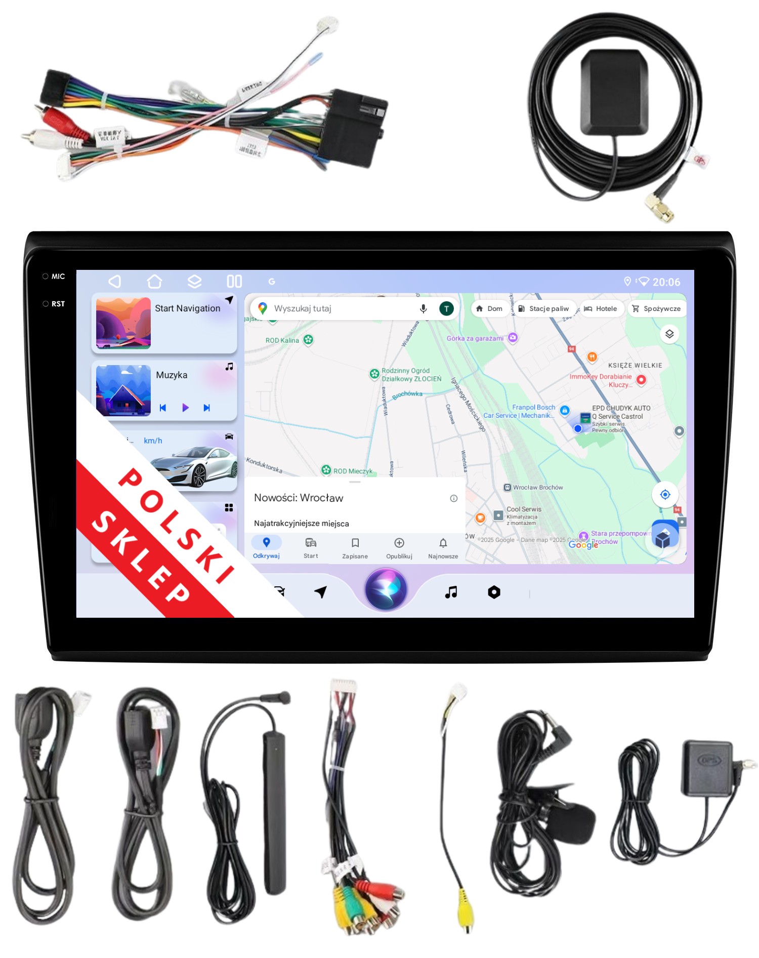 Navigace Rádio 2DIN Android Fiat Bravo 2 II 3/32 Gb Dsp Carplay Lte