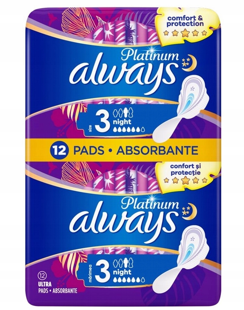 

Always podpaski Platinum Night 12 szt