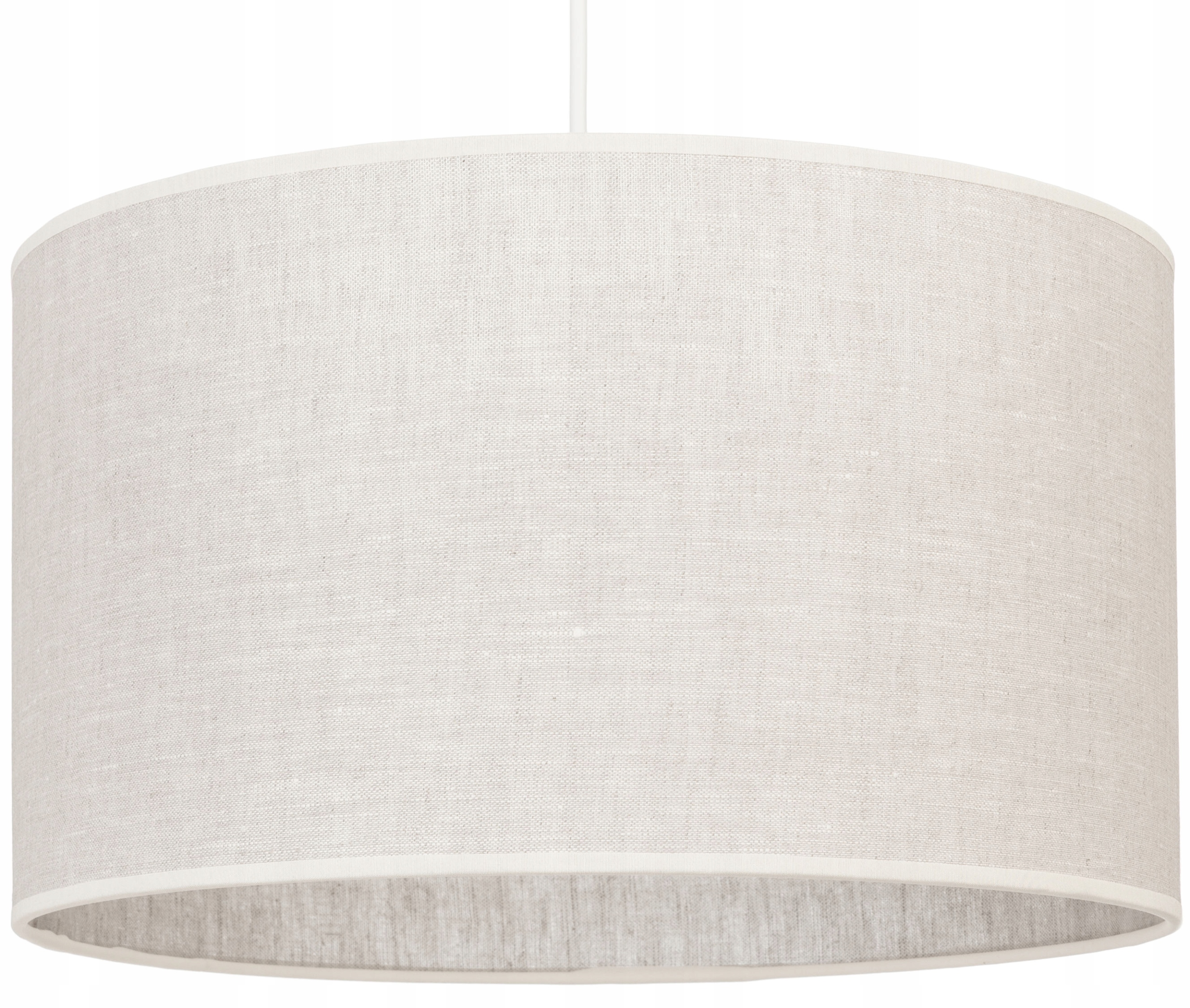 

Lampa wisząca z abażurem walec len