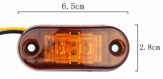10x LAMPA OBRYSOWA OBRYSÓWKA BOCZNA LED OBRYSÓWKA POMARAŃCZOWA OBRYSÓWKI Producent części Inny