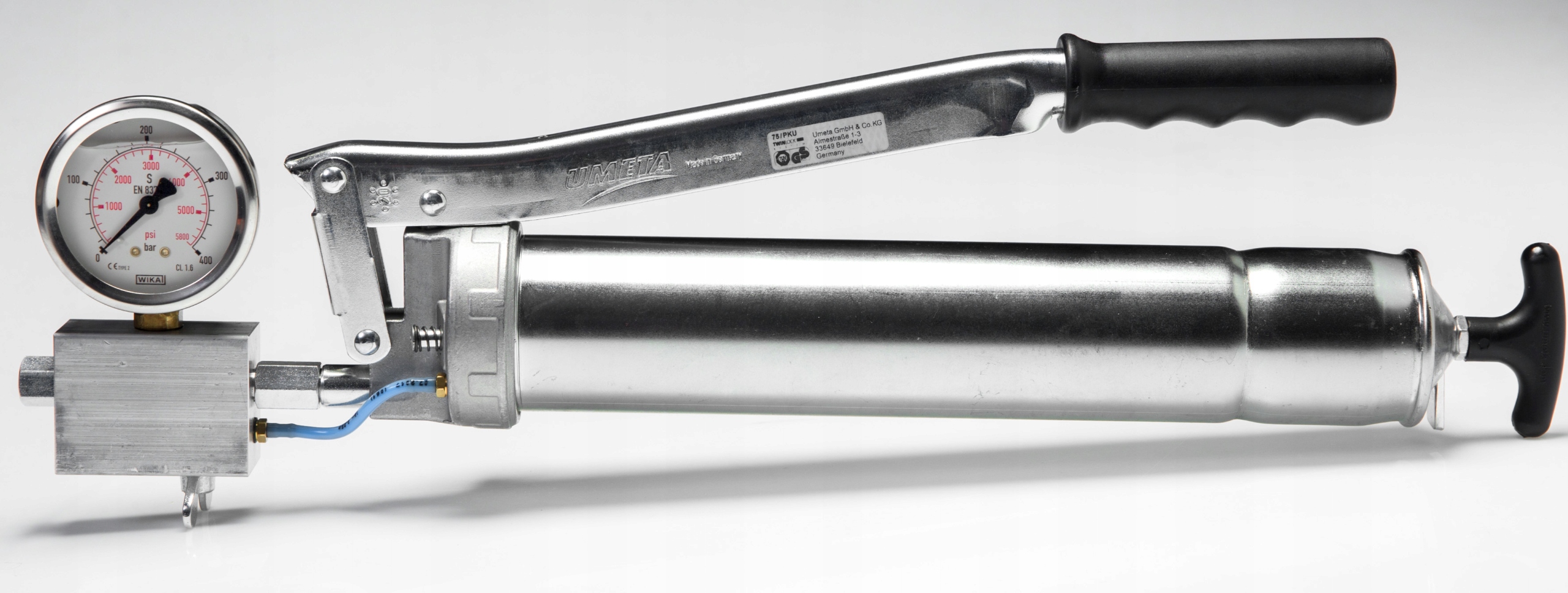 SMAROWNICA TOWOTNICA RĘCZNA Z MANOMETREM DŹWGNIOWA