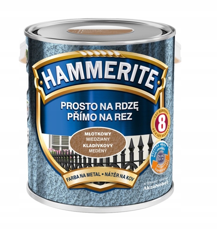 Hammerite Farba Na Rdzę Miedziany Młotkowy 2.5 L