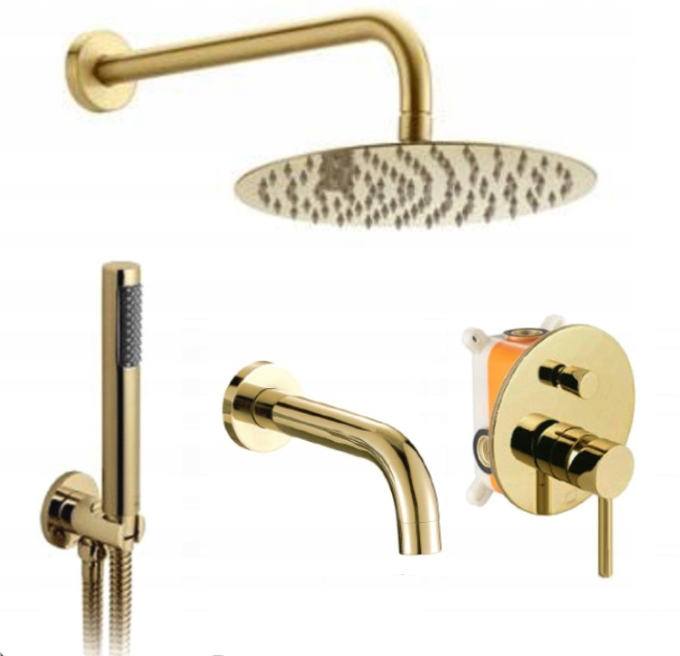 Podomietkový vaňovo-sprchový set Lungo Gold