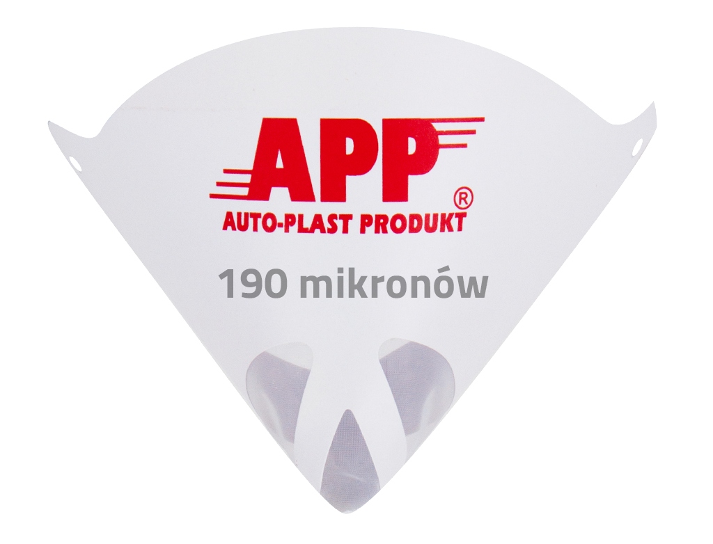 Sitko papierowe filtr do lakieru nylonowe | 190 mikronów | 3szt. | APP