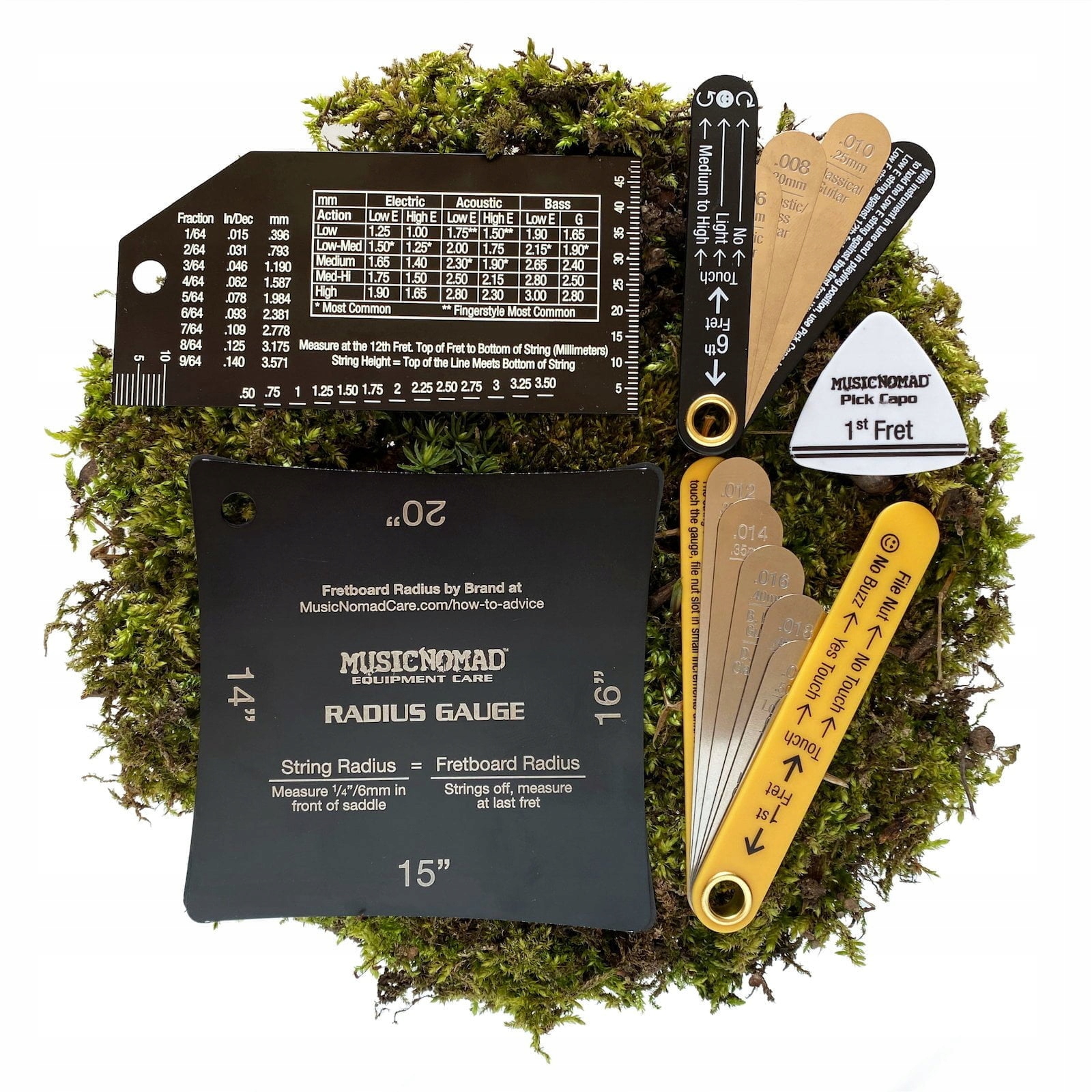 Music Nomad Precision Setup Gauge Set pro měření kytary u setupu