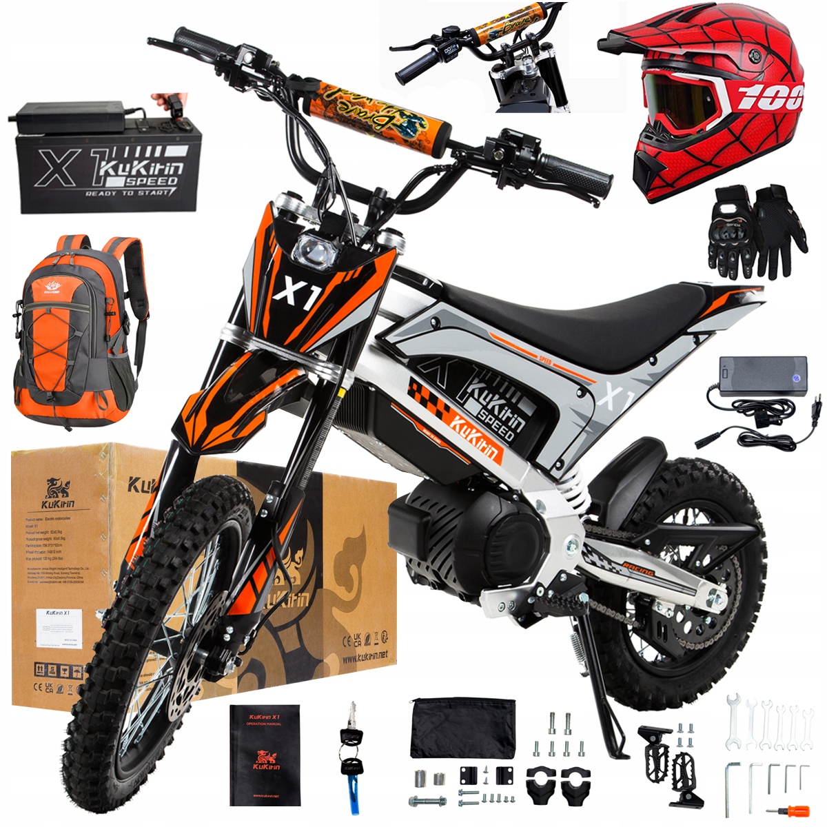 Kukirin X1 2026 Nové terénní elektrické vozidlo 2000W50KM/H 48V20.8Ah 14''