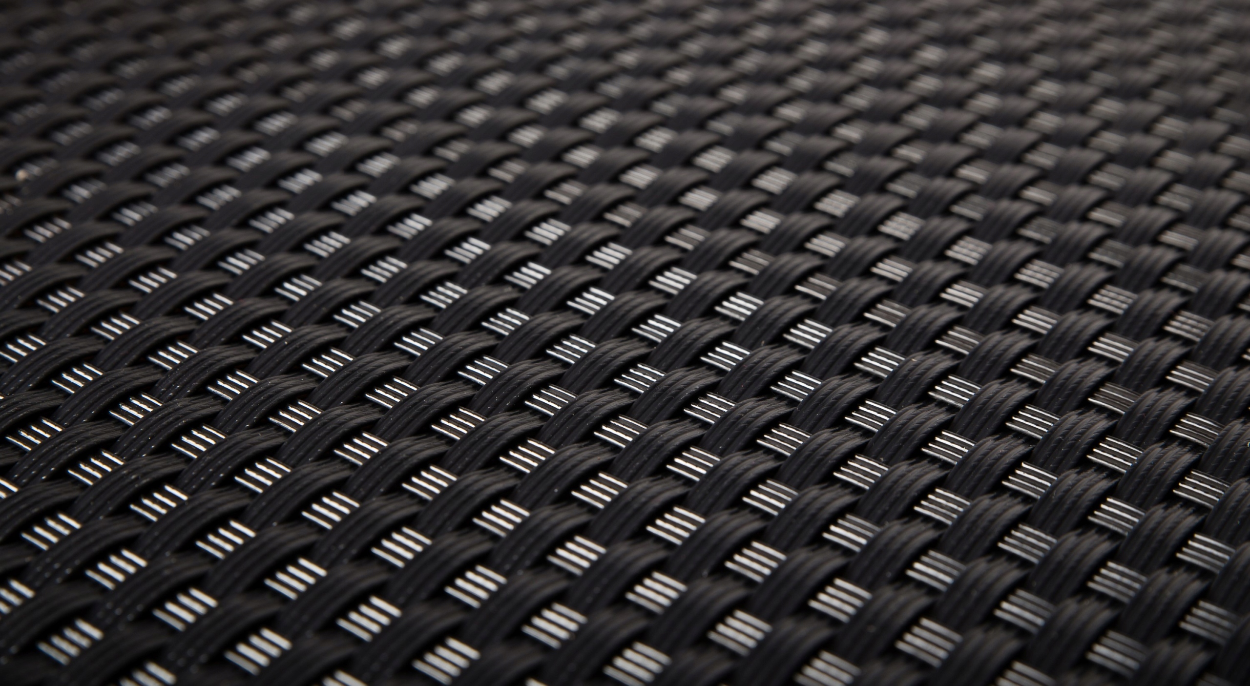 Balkonová rohož technorattan 1x3 m odolná černá RD04 terasová krytina pásky