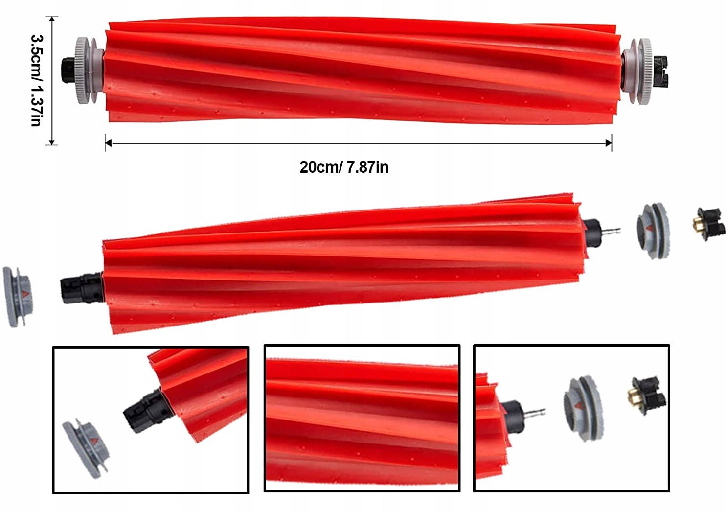 Szczotka główna rolka do robota RoboRock S7, S7 Plus, S7 max Q7, Q7 Max Marka Inna