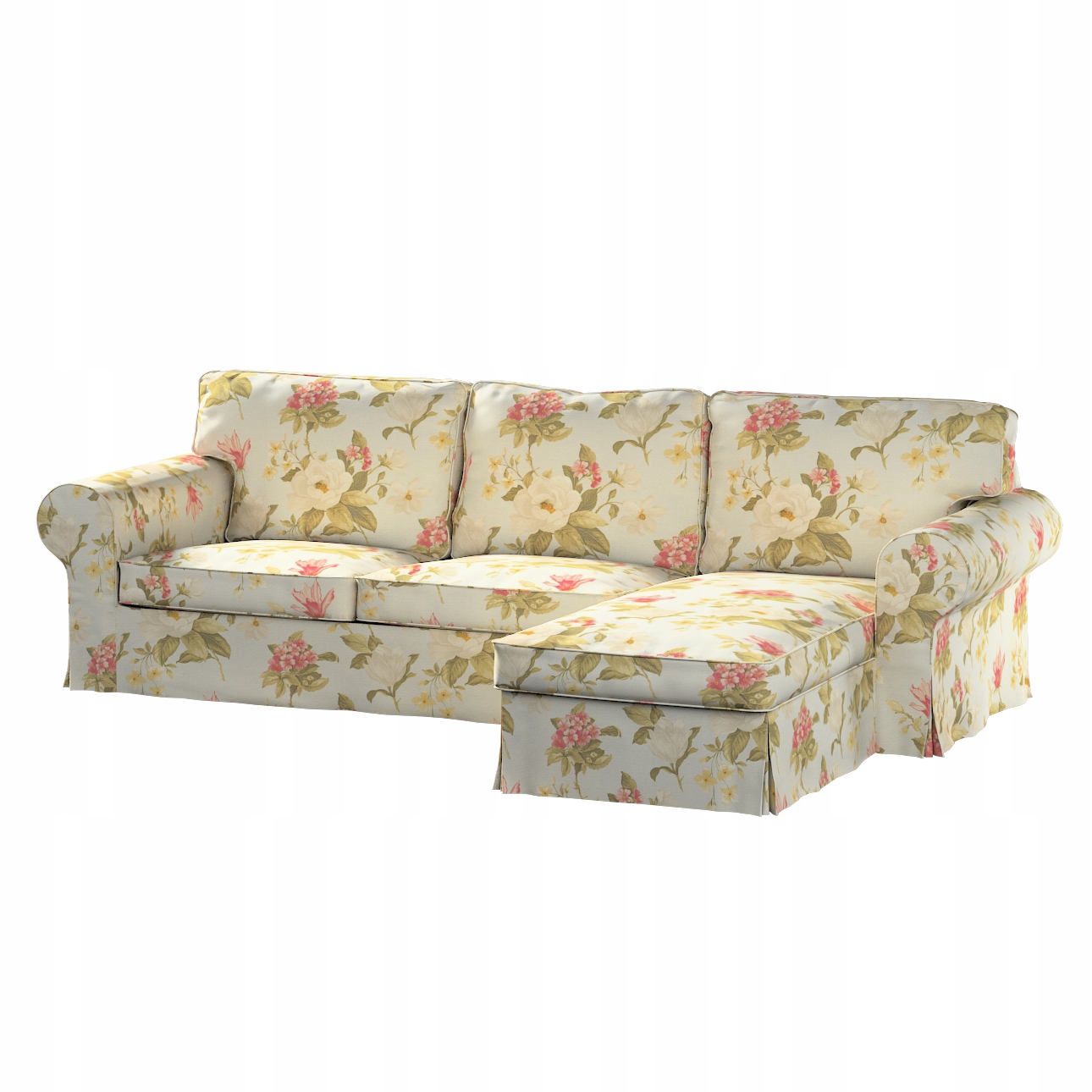 Poťah na 2-miestnu pohovku Ektorp a ležadlo Ikea, žltý