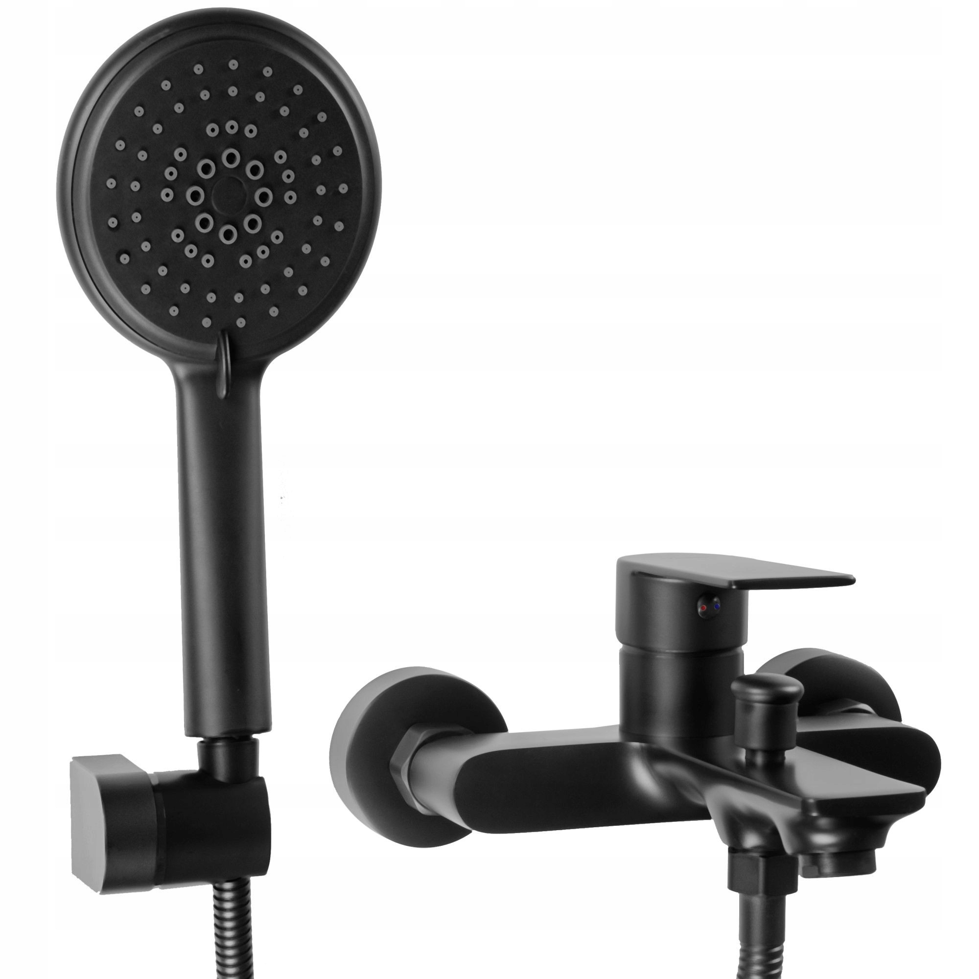 Vanová baterie Mayson Black Mat Rea s sprchová hlavice hadice