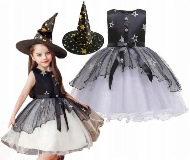 

Strój Przebranie Czarownica Halloween 140/146
