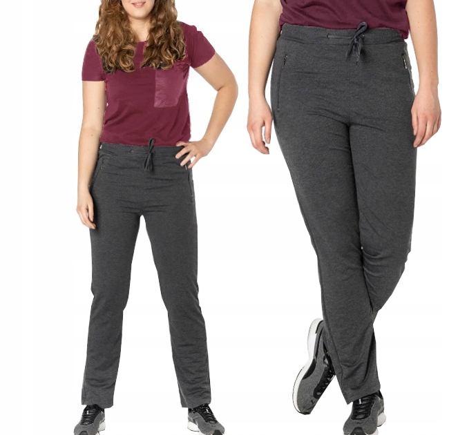 

Spodnie Damskie Dresowe duże Dresy grafit 510 XXL