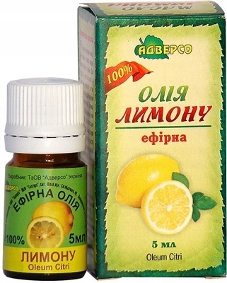 Olejek Cytrynowy, 100% Naturalny, Adverso, 5ml