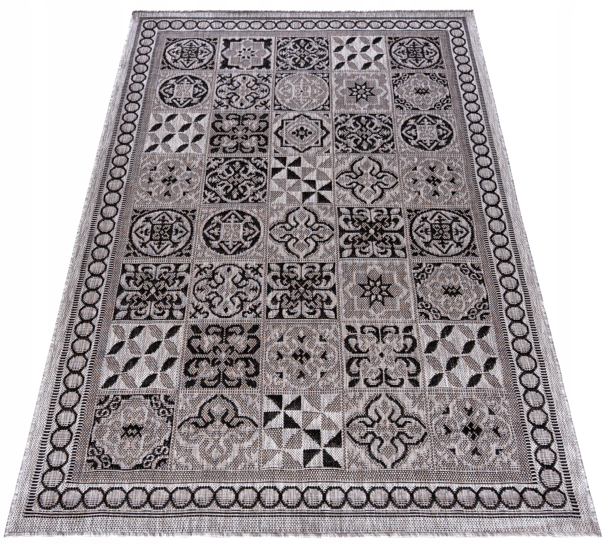 Dywan Sznurkowy Mela 80x200 Płaskotkany Wewnętrzny Zewnętrzny Gładki #06