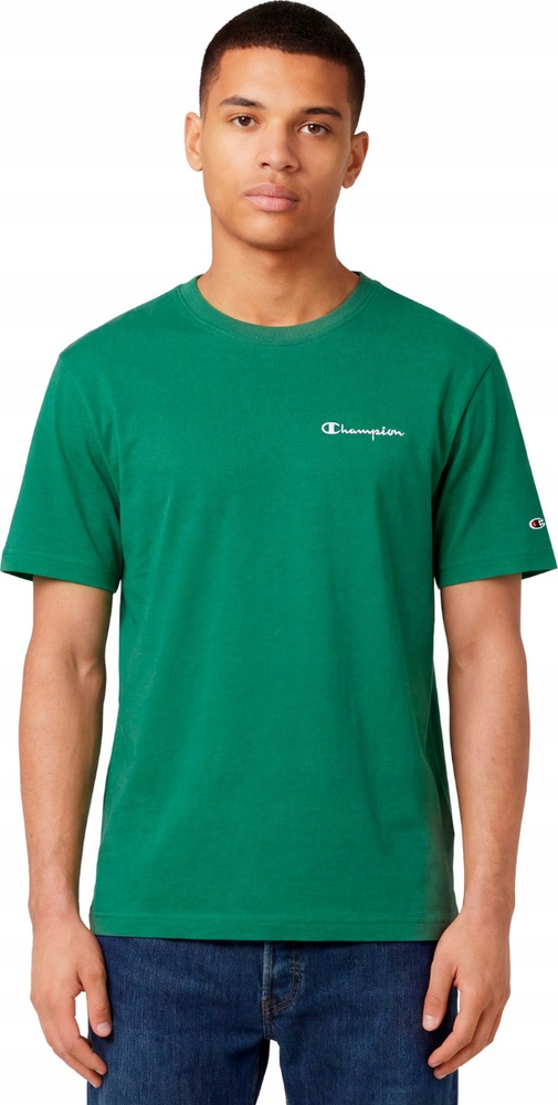 Koszulka Męska Champion Ss Tee Zielona 221798 GS108 r XL