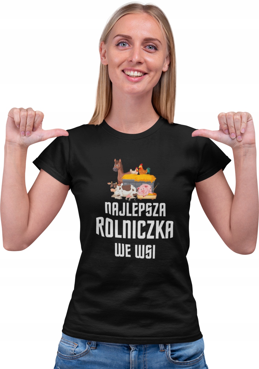 Koszulka NAJLEPSZA ROLNICZKA damska L Kod producenta Koszulka NAJLEPSZA ROLNICZKA