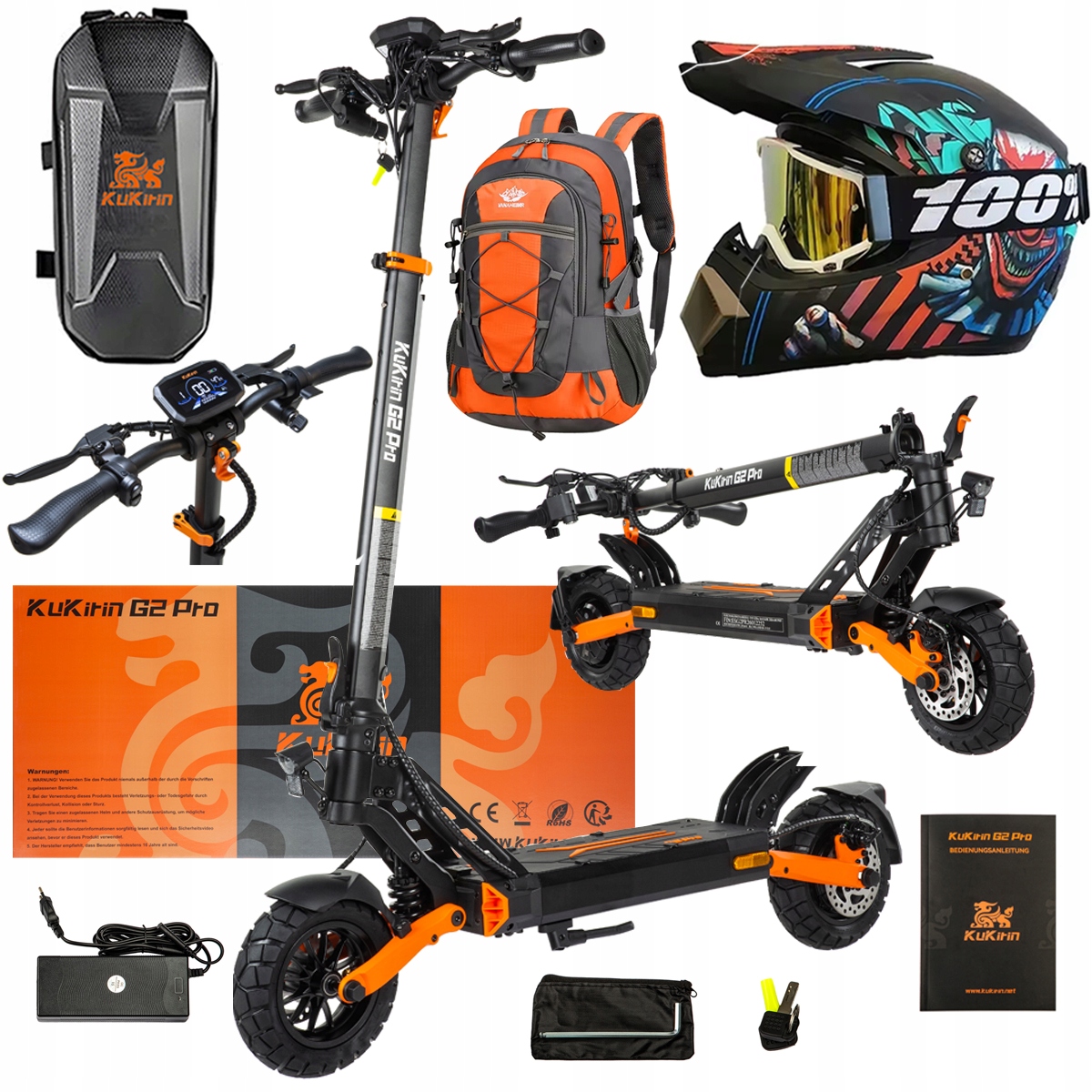 Pojazd Elektryczny KuKirin G2 Pro Abe 500w 48V 15.6AH 65KM 25KM/h +Dárek