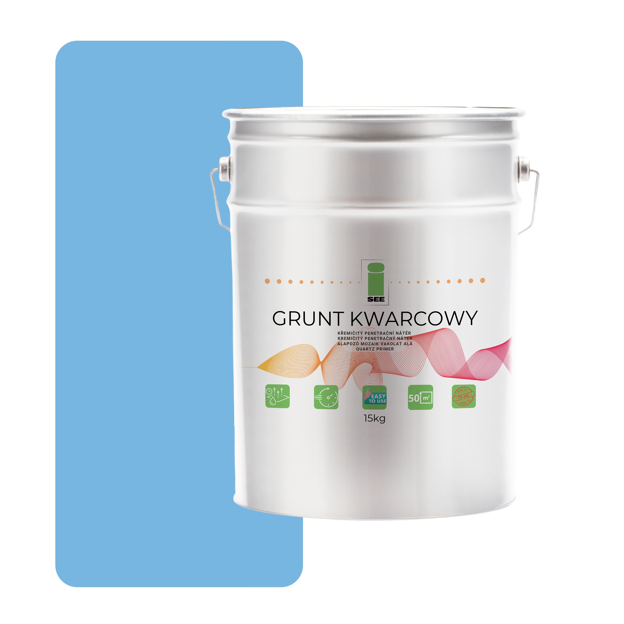 Křemenná Půda Pod Silikonovou Omítku 15 kg Modrá F116