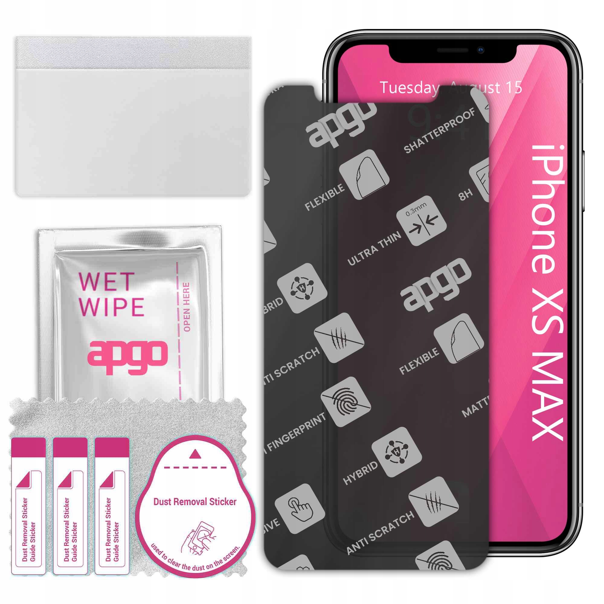 Szkło hybrydowe apgo do Apple iPhone XS Max 1 szt. - Sklep