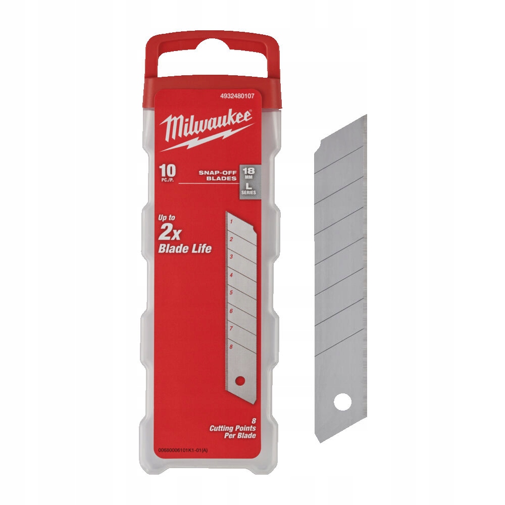 

Milwaukee Ostrze Łamane Wymienne 18 mm (10 sztuk)