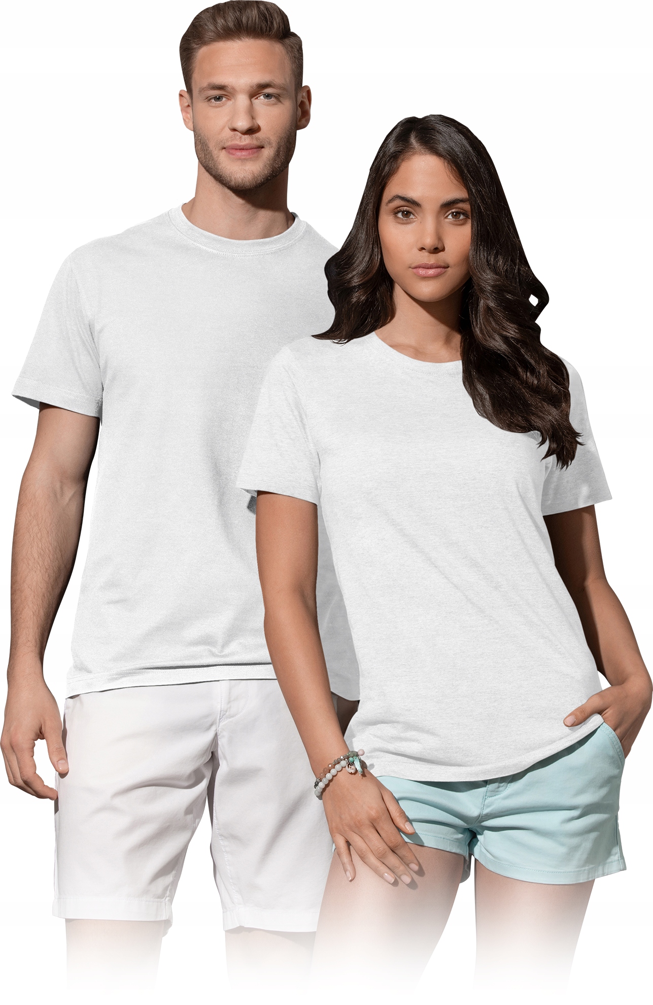 

T-shirt męski bawełniany bez szwów bocznych