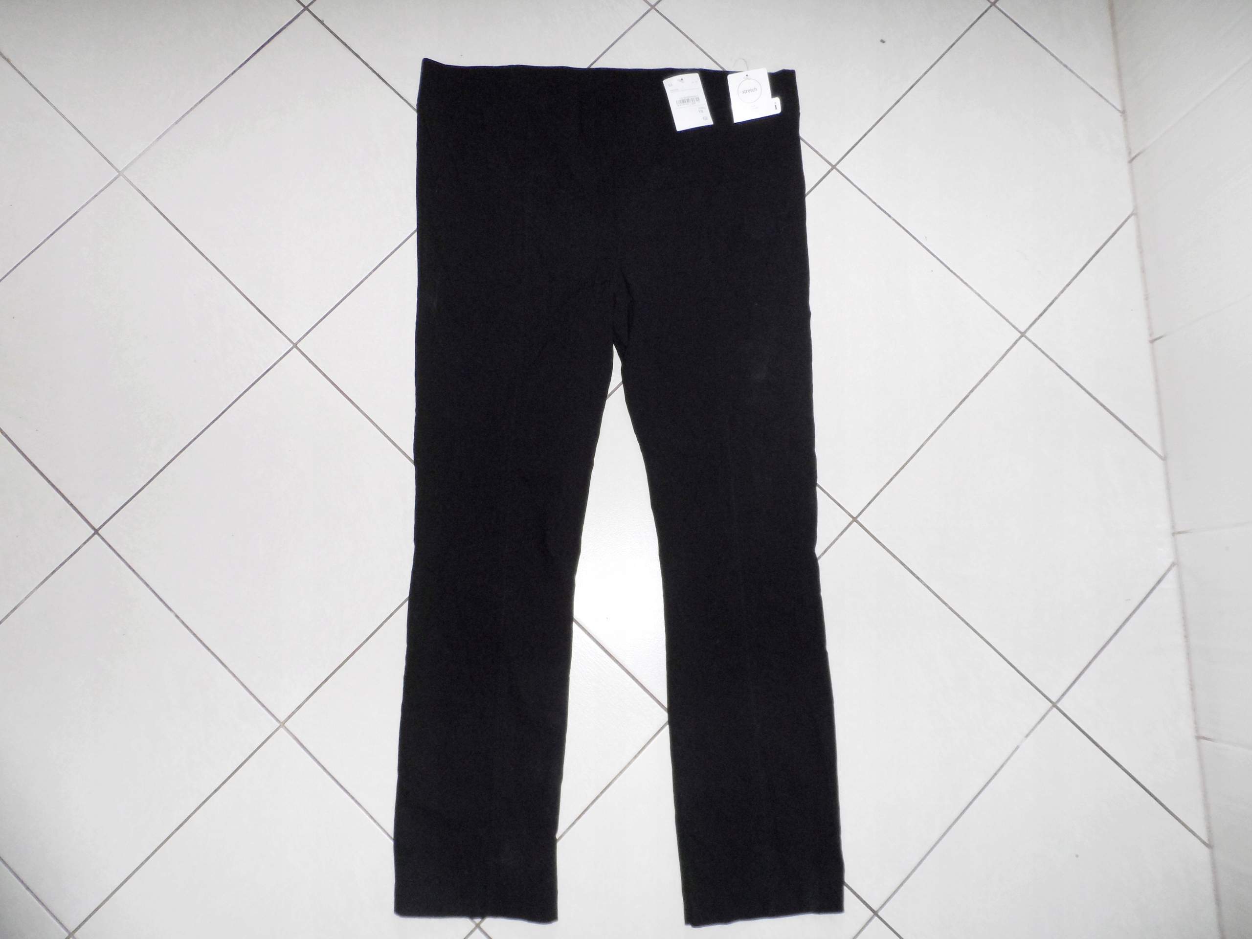 YESSICA NOWE CZARNE SPODNIE r 50 52 XXXXL stretch