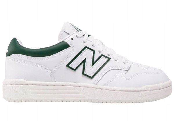 New Balance Sportovní Bílé Boty Se Zeleným Koženým Logem 41,5 U1F