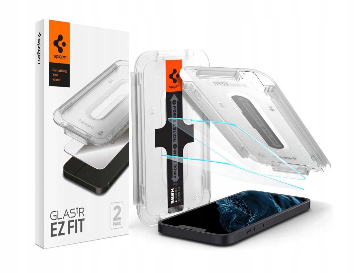2x Szkło hartowane Spigen Glas.tR Ez Fit do Apple-Zdjęcie-0