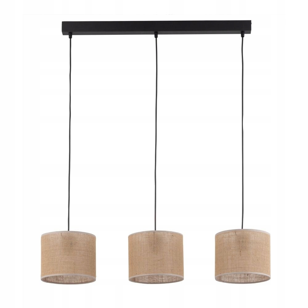 Trojitá závěsná lampa v boho stylu do obývacího pokoje Juta 4597 Tk Lighting