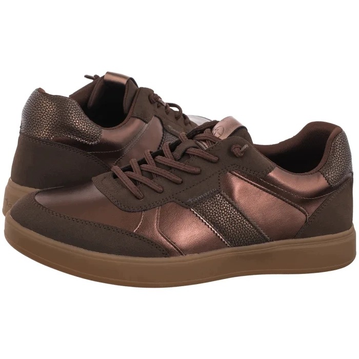 Dámské polobotky Tamaris Zlaté 1-23747-47 351 Mocca Metall Gold