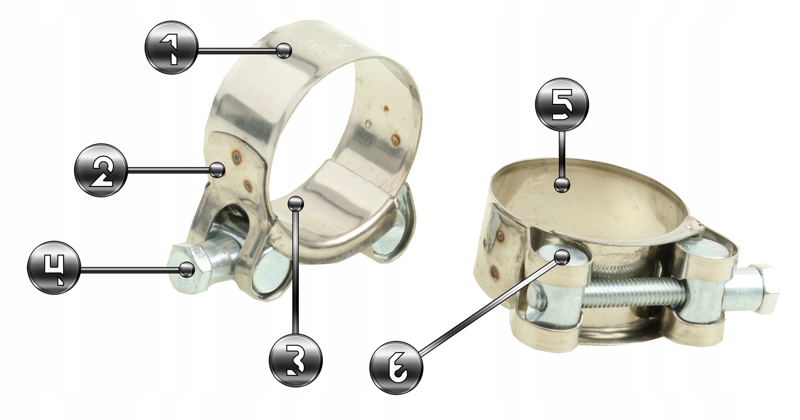 OBEJMA OPASKA ZACISKOWA SKRĘCANA METALOWA NIERDZEWNA GBS SGB 36-39 2 szt Kod producenta OPASKA CYBANT OBEJMY NIERDZEWNE CYBANTY 36-39