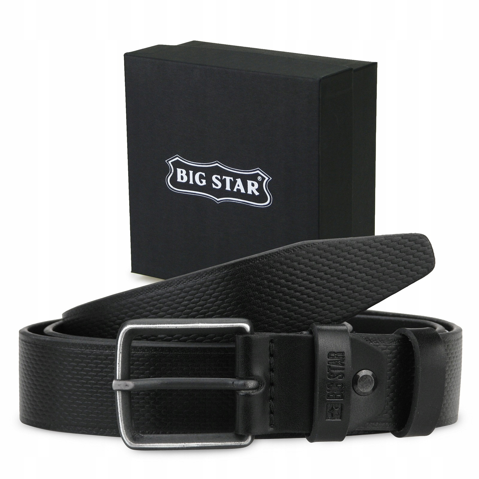 

Pasek skórzany Męski Big Star regulacja Etui 100cm