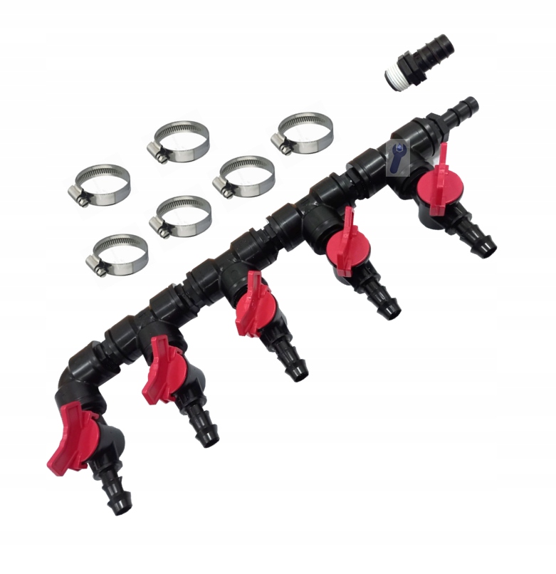 Rozdělovač vzduchu 1x5 pro čističku, jezírko