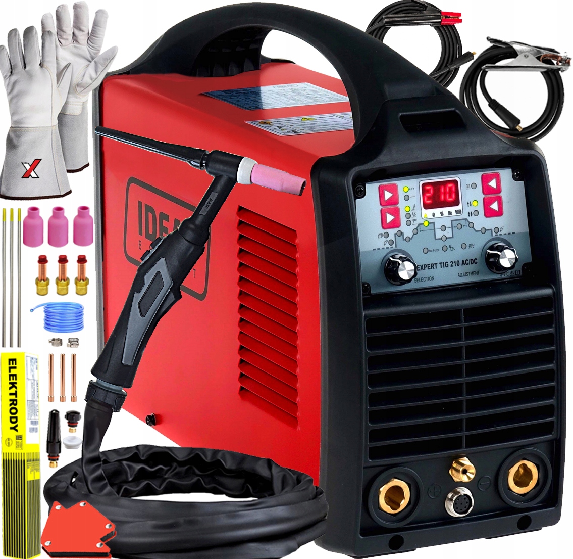 Svářečka Tig Hf 210A Puls Ac/dc Ideal Pro Hliník