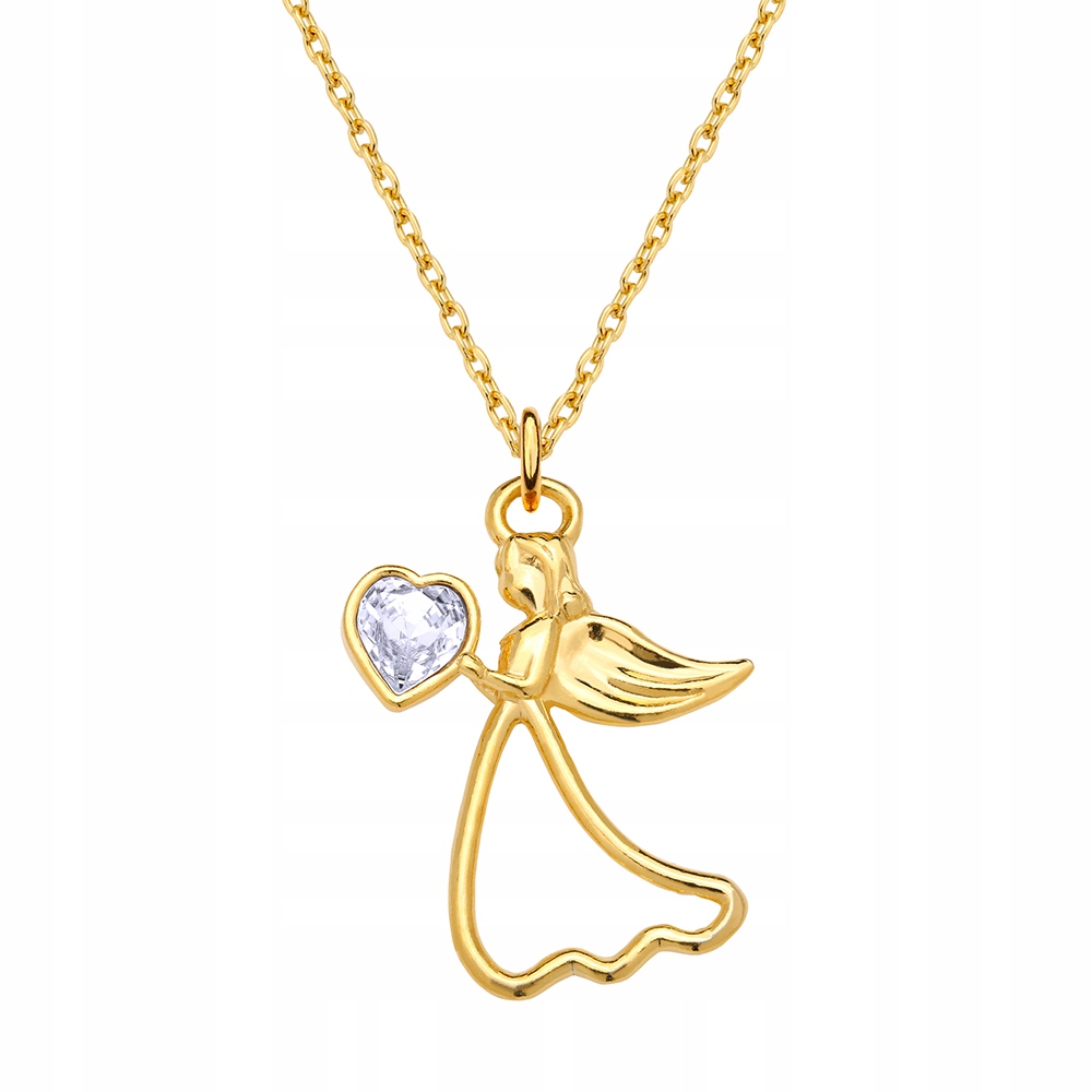

Naszyjnik łańcuszek z aniołkiem kryształ Swarovski