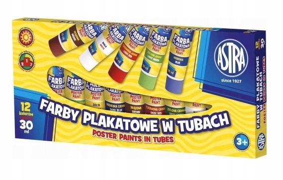 

Astra, Farby plakatowe w tubkach,
