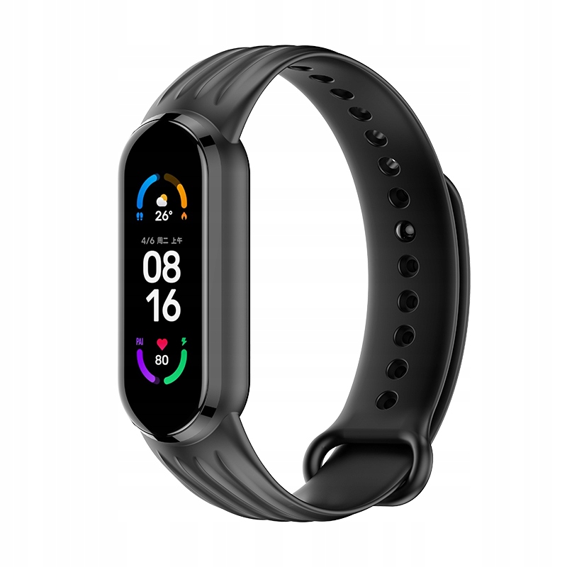 

Opaska Sportowa W Pasy Do MI Band 3/4 Black